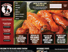 Tablet Screenshot of blackhorsetaverns.com
